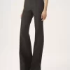 Tailored bootcut pants in wool