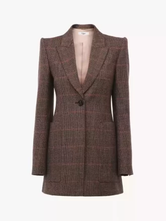 Tailored jacket in check wool