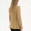 Tailored jacket in wool grain de poudre