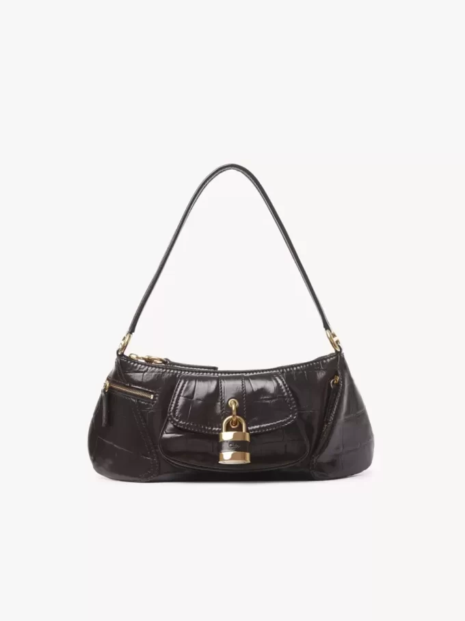 The 99 shoulder bag in croco-effect leather