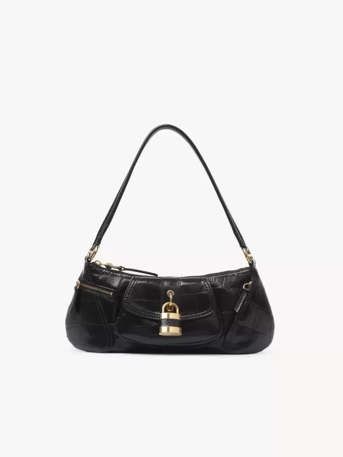 The 99 shoulder bag in croco-effect leather