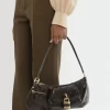 The 99 shoulder bag in croco-effect leather