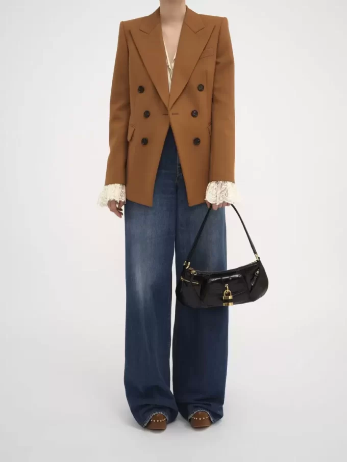 The 99 shoulder bag in croco-effect leather