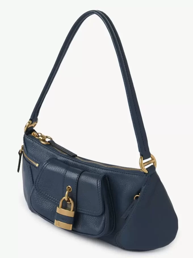 The 99 shoulder bag in grained leather