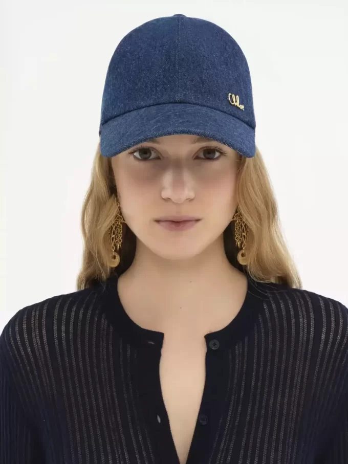 The Chloé Iconic cap in denim