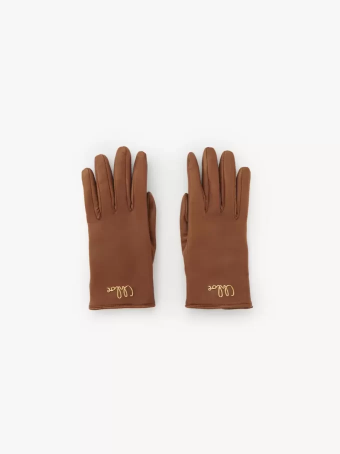 The Chloé Iconic gloves in leather