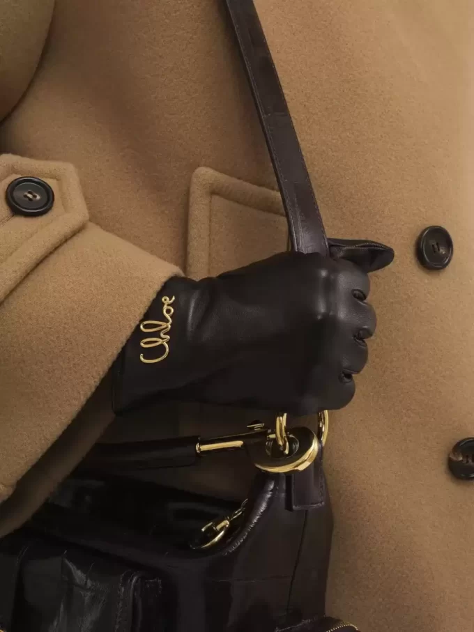 The Chloé Iconic gloves in leather