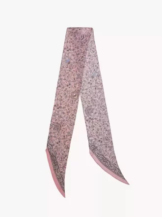 The Chloé Paisley bandeau scarf in silk charmeuse