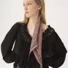 The Chloé Paisley bandeau scarf in silk charmeuse