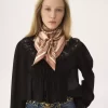 The Chloé Paisley square scarf in silk twill