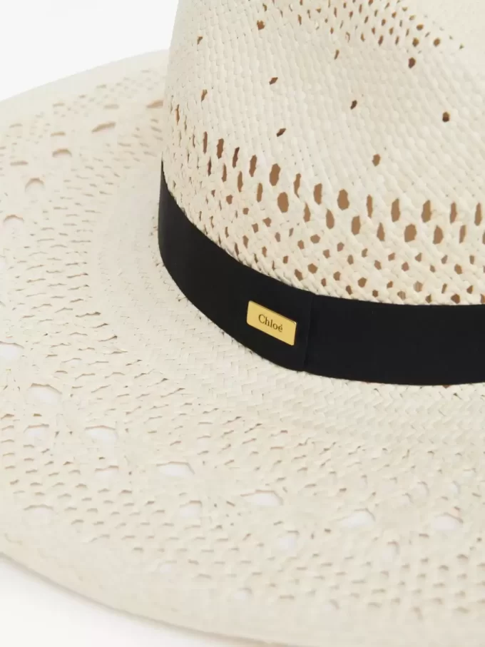 The Chloé Panama hat in palm straw