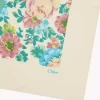 The Chloé Peonies square scarf in silk twill