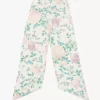 The Chloé Peonies wide bandeau scarf in silk charmeuse