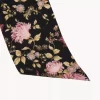 The Chloé Peonies wide bandeau scarf in silk charmeuse