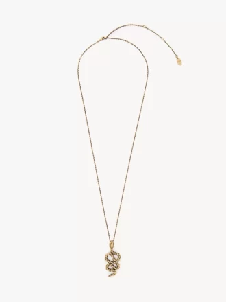 The Chloé Snake pendant necklace