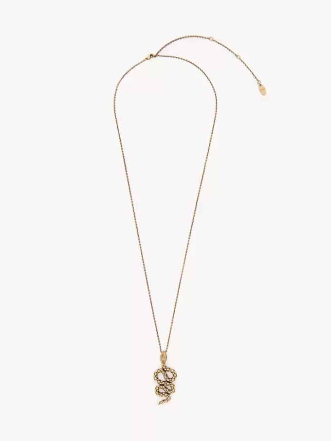 The Chloé Snake pendant necklace