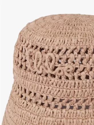 The Chloé Sunset bucket hat in raffia The Chloé Sunset bucket hat in raffia