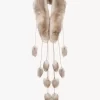 The Treasure Tails scarf in shearling