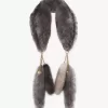 The Treasure Tails scarf in shearling