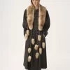 The Treasure Tails scarf in shearling