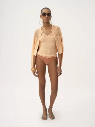 Twin set in cotton knit