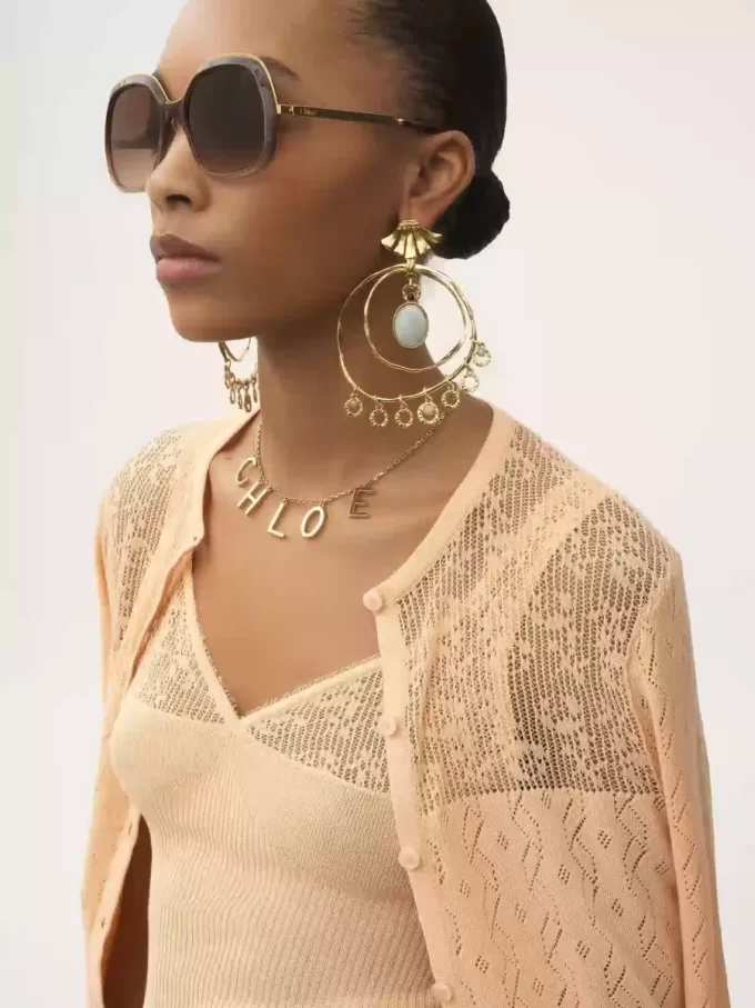 Twin set in cotton knit