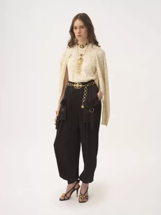 Twin set in cotton-silk knit