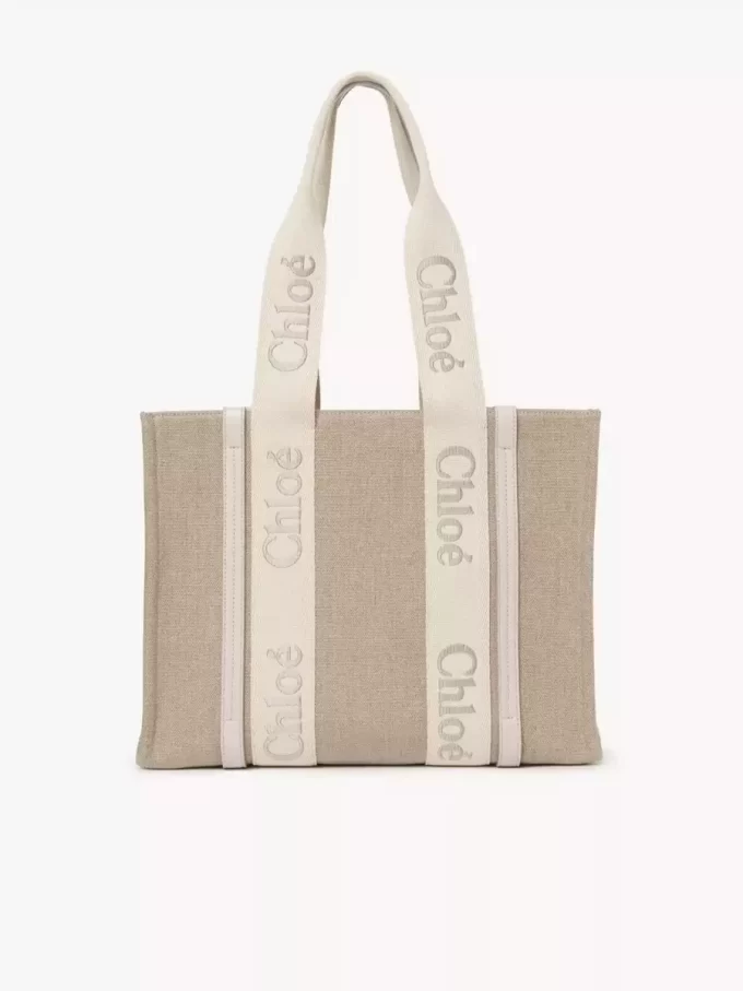 Woody tote bag in linen
