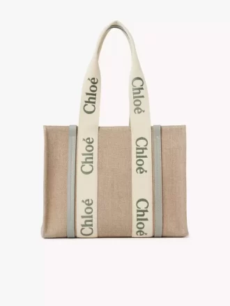 Woody tote bag in linen