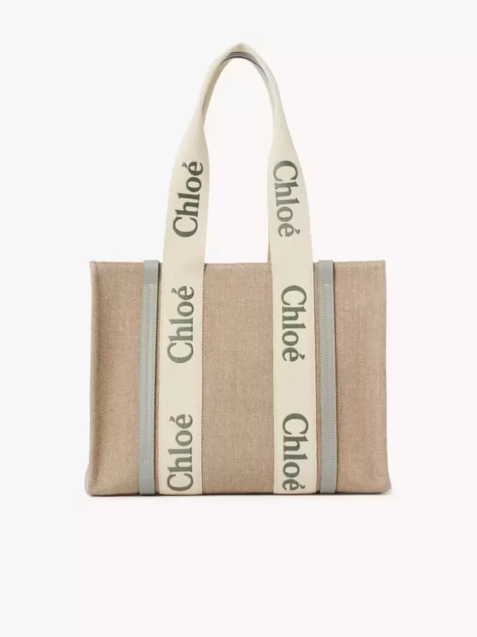 Woody tote bag in linen