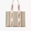 Woody tote bag in linen