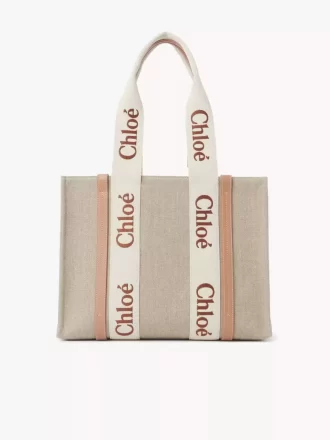 Woody tote bag in linen