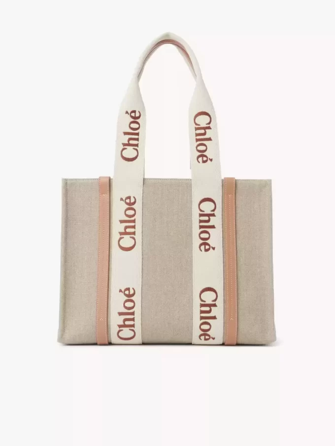 Woody tote bag in linen