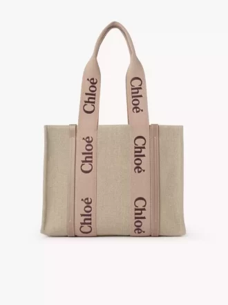 Woody tote bag in linen