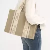 Woody tote bag in linen
