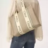 Woody tote bag in linen