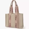 Woody tote bag in linen