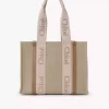 Woody tote bag in linen