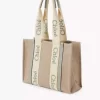 Woody tote bag in linen