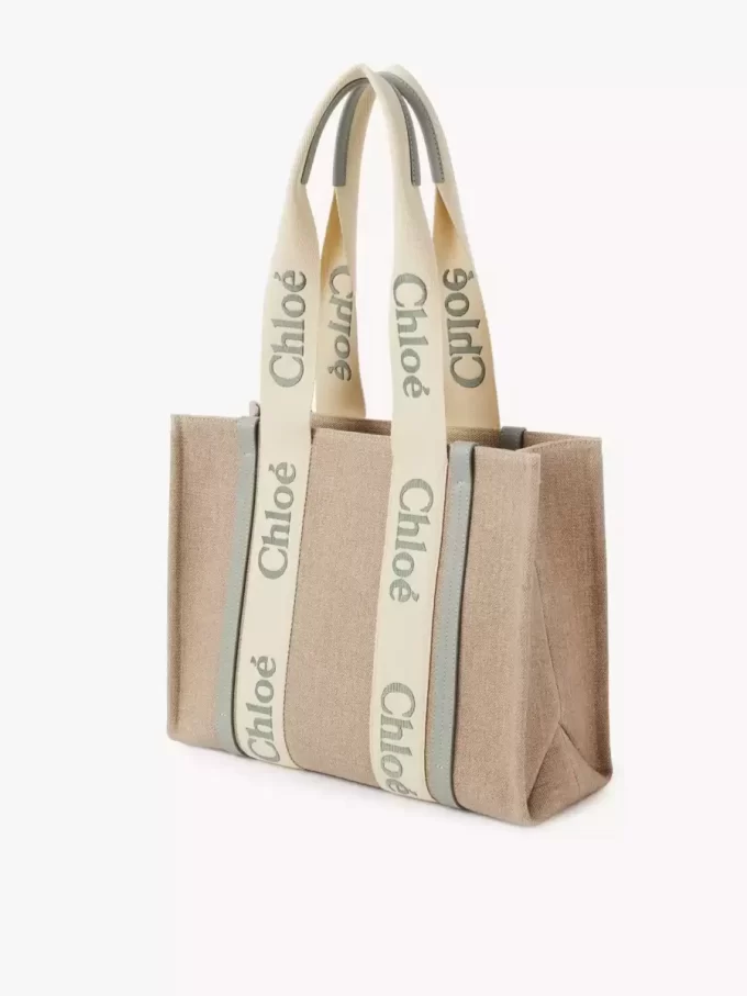Woody tote bag in linen