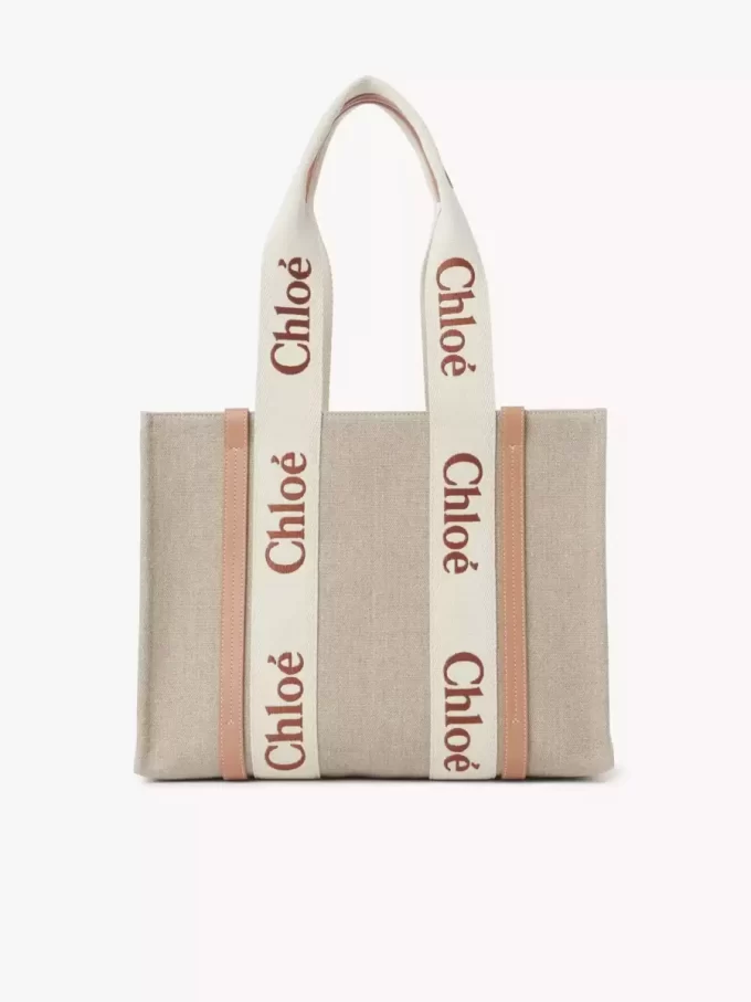 Woody tote bag in linen
