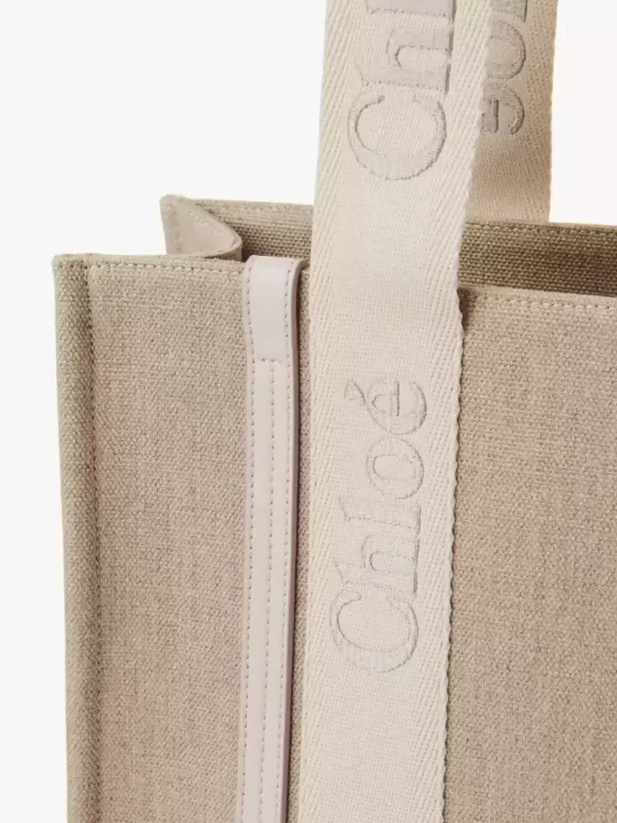 Woody tote bag in linen