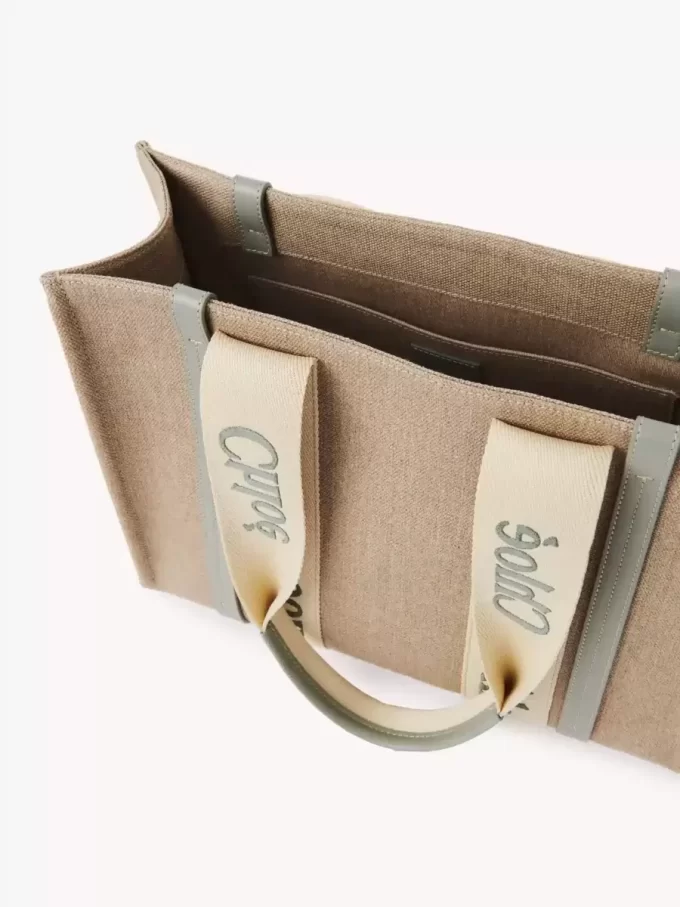 Woody tote bag in linen