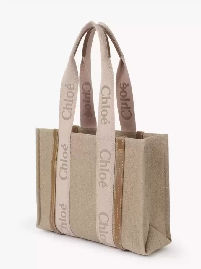 Woody tote bag in linen